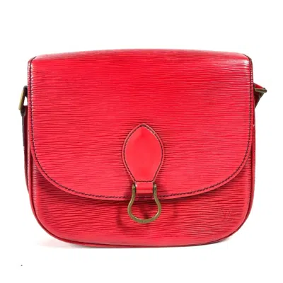 Pre-owned Louis Vuitton Castilian Red Red Color Epi Leather Pochette Shoulder Bag ()
