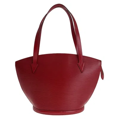 Pre-owned Louis Vuitton Castilian Red Red Color Epi Leather Shoulder Bag Tote Bag ()
