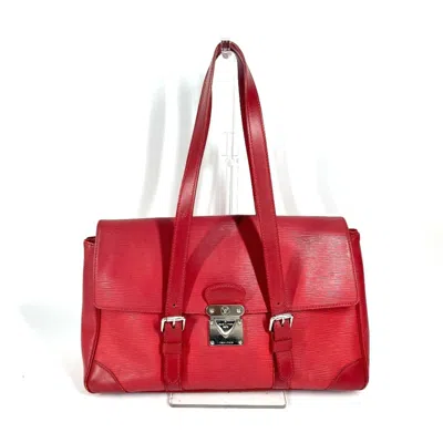 Pre-owned Louis Vuitton Castilian Red Red Color Epi Leather Shoulder Bag Tote Bag ()