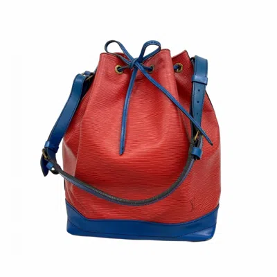 Pre-owned Louis Vuitton Castilian Red Toledo Blue Shoulder Bag ()