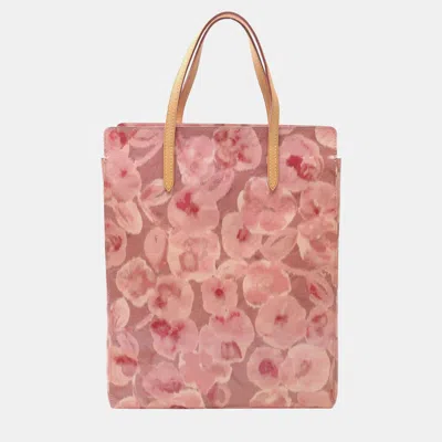 Pre-owned Louis Vuitton Catalina Ns Tote Bag Monogram Ikat Flower Leather In Pink