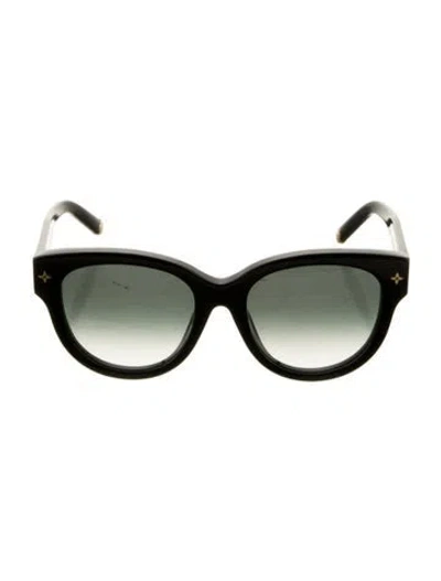 Pre-owned Louis Vuitton Cat-eye Gradient Sunglasses In Black