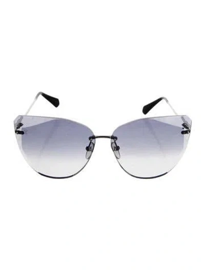 Pre-owned Louis Vuitton Cat-eye Gradient Sunglasses In Black/metallic/silver