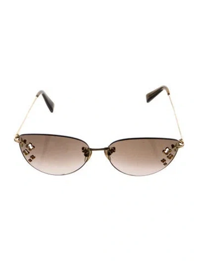 Pre-owned Louis Vuitton Cat-eye Gradient Sunglasses In Gold