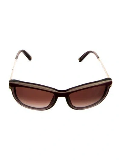 Pre-owned Louis Vuitton Cat-eye Gradient Sunglasses In Purple