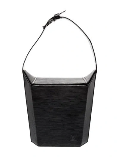 Pre-owned Louis Vuitton Caviar Leather Sac Souple Medium In Black