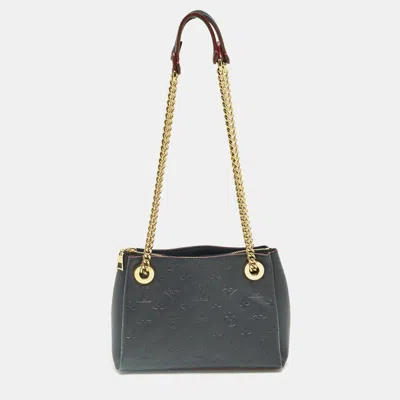 Pre-owned Louis Vuitton Celeste Monogram Empreinte Leather Surene Bb Bag In Blue