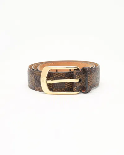 Pre-owned Louis Vuitton Centure Ellipse In Brown