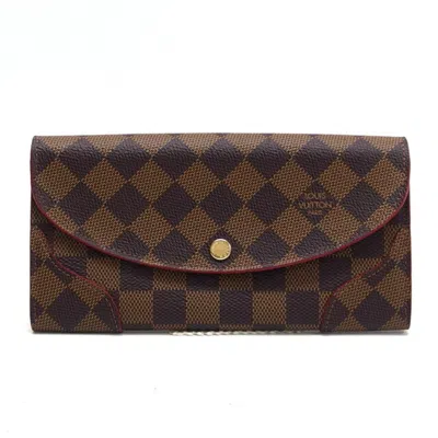 Pre-owned Louis Vuitton Cerise Damier Canvas Long Wallet (bi-fold) ()