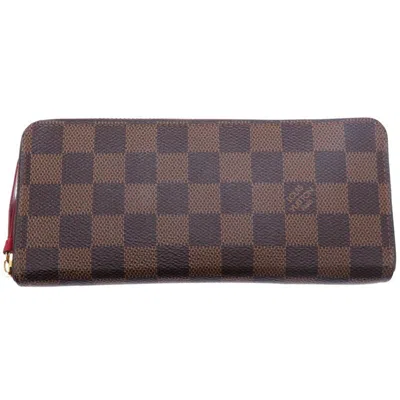 Pre-owned Louis Vuitton Cerise Damier Canvas Long Wallet (bi-fold) ()