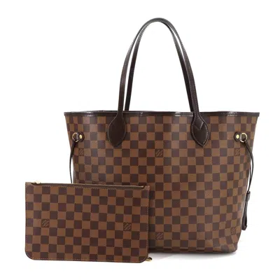 Pre-owned Louis Vuitton Cerise Ebene Damier Canvas Pouch Tote Bag ()