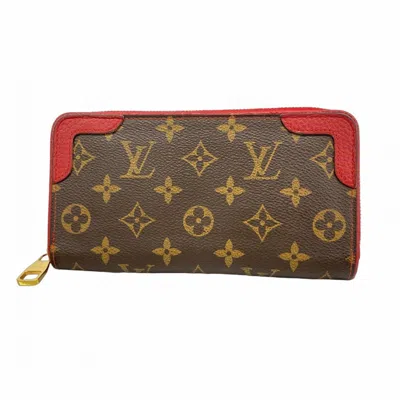 Pre-owned Louis Vuitton Cerise Long Wallet (bi-fold) () In Pink