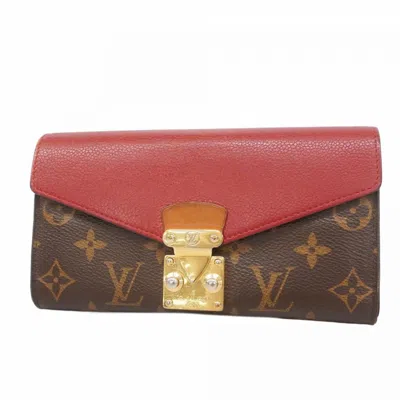 Pre-owned Louis Vuitton Cerise Long Wallet (bi-fold) () In Pink