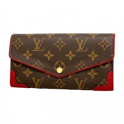 Pre-owned Louis Vuitton Cerise Long Wallet (bi-fold) () In Pink