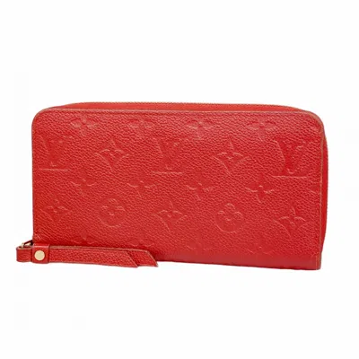 Pre-owned Louis Vuitton Cerise Long Wallet (bi-fold) () In Pink
