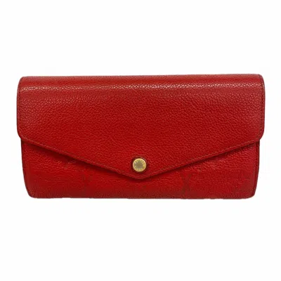 Pre-owned Louis Vuitton Cerise Long Wallet (bi-fold) () In Pink