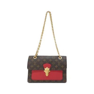 Pre-owned Louis Vuitton Cerise Marron Coated Canvas Shoulder Bag ()