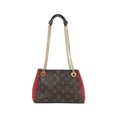 Pre-owned Louis Vuitton Cerise Marron Coated Canvas Shoulder Bag ()
