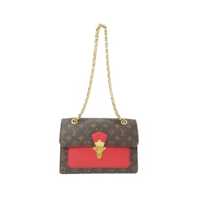 Pre-owned Louis Vuitton Cerise Marron Coated Canvas Shoulder Bag ()