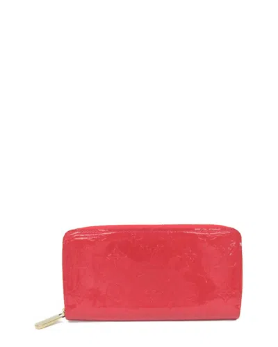 Pre-owned Louis Vuitton Cerise Monogram Vernis Long Wallet (authentic Pre-loved)