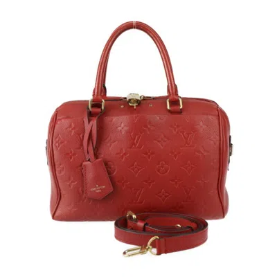 Pre-owned Louis Vuitton Cerise Red Color Leather Handbag Shoulder Bag ()