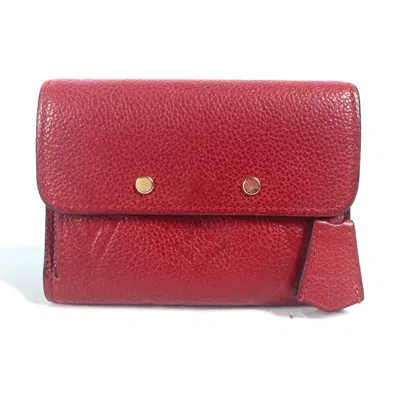 Pre-owned Louis Vuitton Cerise Red Color Monogram Empreinte Wallet (tri-fold) ()