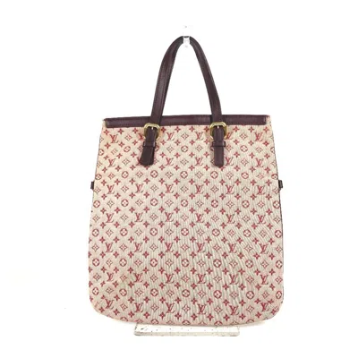 Pre-owned Louis Vuitton Cerise Red Color Monogram Mini Handbag Tote Bag ()