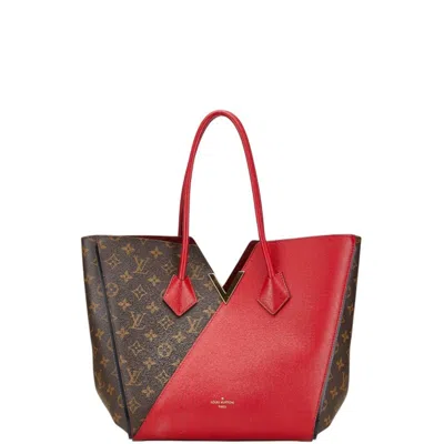 Pre-owned Louis Vuitton Cerise Red Color Pvc Leather Shoulder Bag Tote Bag ()