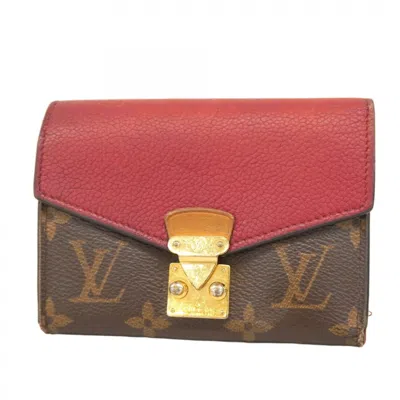 Pre-owned Louis Vuitton Cerise Wallet (tri-fold) () In Pink