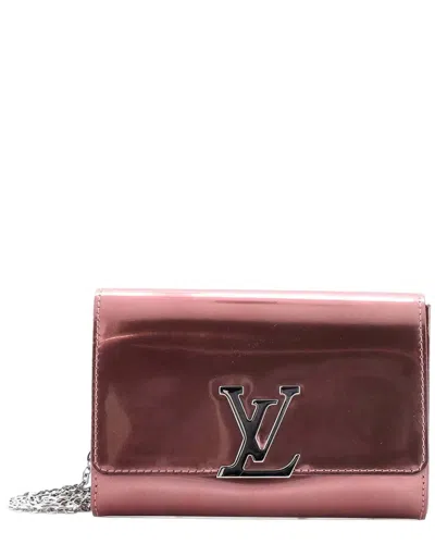 Louis Vuitton Chain Louise Clutch Patent Gm (authentic Pre-loved)