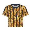 Louis Vuitton Chain Print Crop Top In Orange
