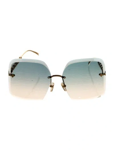 Pre-owned Louis Vuitton Chain-link Accent Oversize Sunglasses