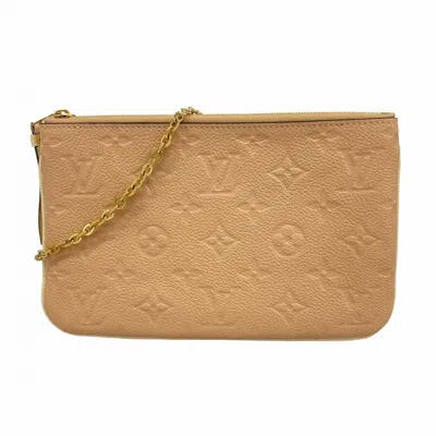 Pre-owned Louis Vuitton Chain/shoulder Wallet () In Sand
