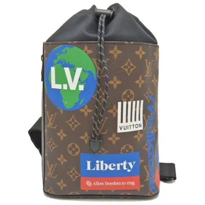 Pre-owned Louis Vuitton Chalk Brown Canvas Shoulder Bag ()