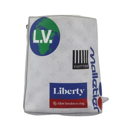 Pre-owned Louis Vuitton Chalk Sling White Canvas Shoulder Bag ()