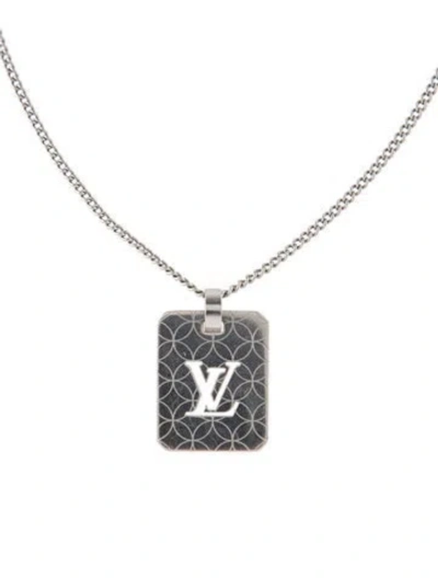 Pre-owned Louis Vuitton Champs Elysées Pendant Necklace, 24" In Multi