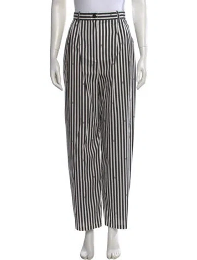 Pre-owned Louis Vuitton Chanel 2024 Wide Leg Pants In White