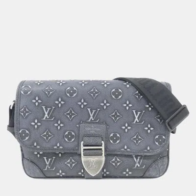 Pre-owned Louis Vuitton Charcoal Monogram Canvas Archie Messenger Shoulder Bag In Grey