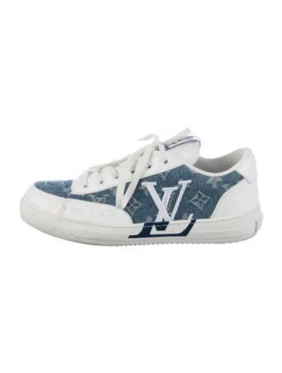 Pre-owned Louis Vuitton Charlie Denim Sneakers In Multi