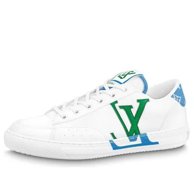 Pre-owned Louis Vuitton Charlie Sneakers 'white Blue Green' In Multi