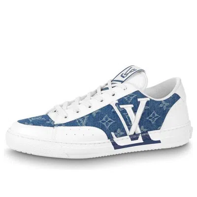 Pre-owned Louis Vuitton Charlie Sneakers 'white With Blue Denim Monogram'