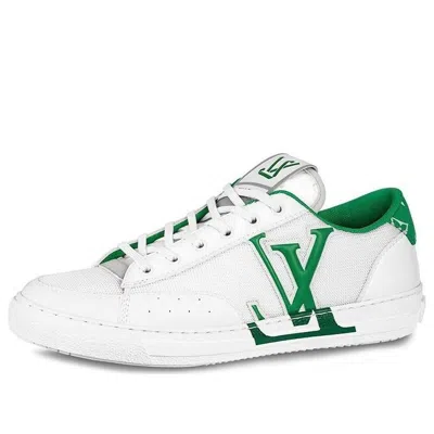Louis Vuitton Charlie Sneakers 'white With Two Toned Green' In Multi