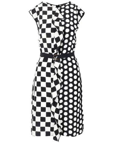 Pre-owned Louis Vuitton Checker And Polka Dots Dress, Size Eu; 38 (authentic Pre-loved)