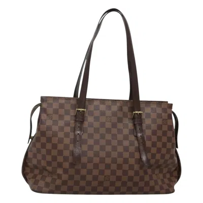 Pre-owned Louis Vuitton Chelsea Brown Canvas Tote Bag ()