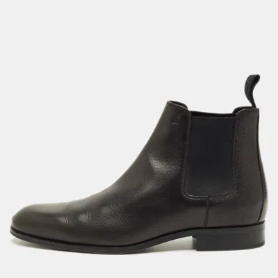 Pre-owned Louis Vuitton Chelsea Size 43.5 Black Ankle Length Boots