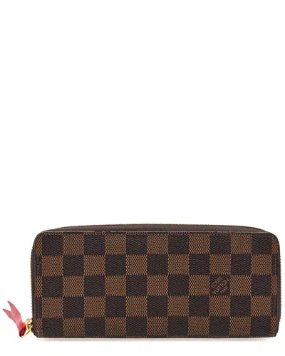 Pre-owned Louis Vuitton Cherry Damier Ebene Coated Canvas Clemence Wallet (authentic  Pre-loved)