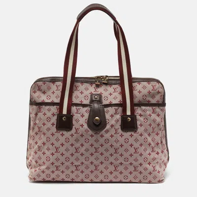 Pre-owned Louis Vuitton Cherry Monogram Mini Lin Canvas Sac Mary Kate Bag