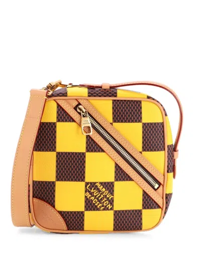 Pre-owned Louis Vuitton Chess Messenger Bag Damier Pop Crossbody Bag In Brown