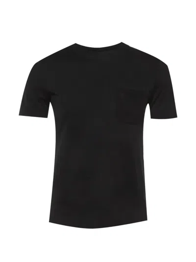 Pre-owned Louis Vuitton Chest Pocket Crewneck T-shirt In Black