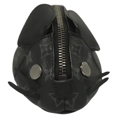 Pre-owned Louis Vuitton Chinchilla Black Canvas Clutch Bag ()